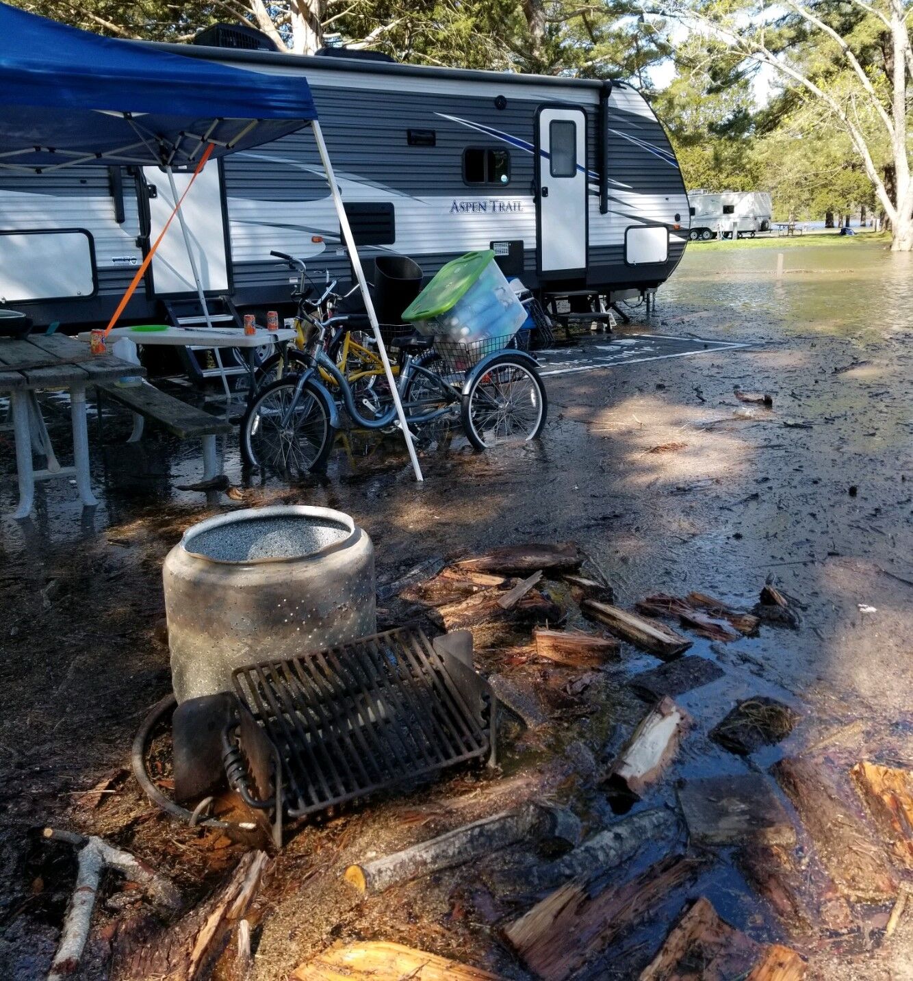 Flooding camp